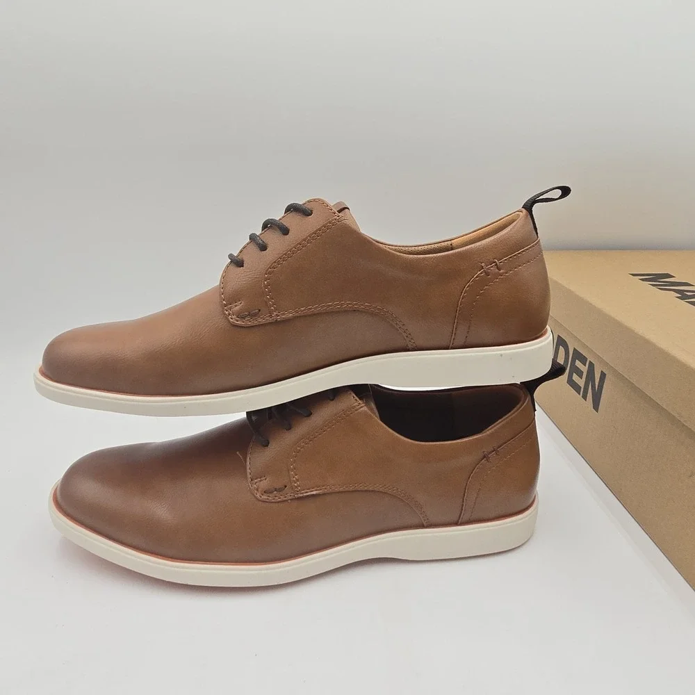 Steve Madden‎ Men's Brown Tan Oxford Ortholite Career Business Formal Casual 9